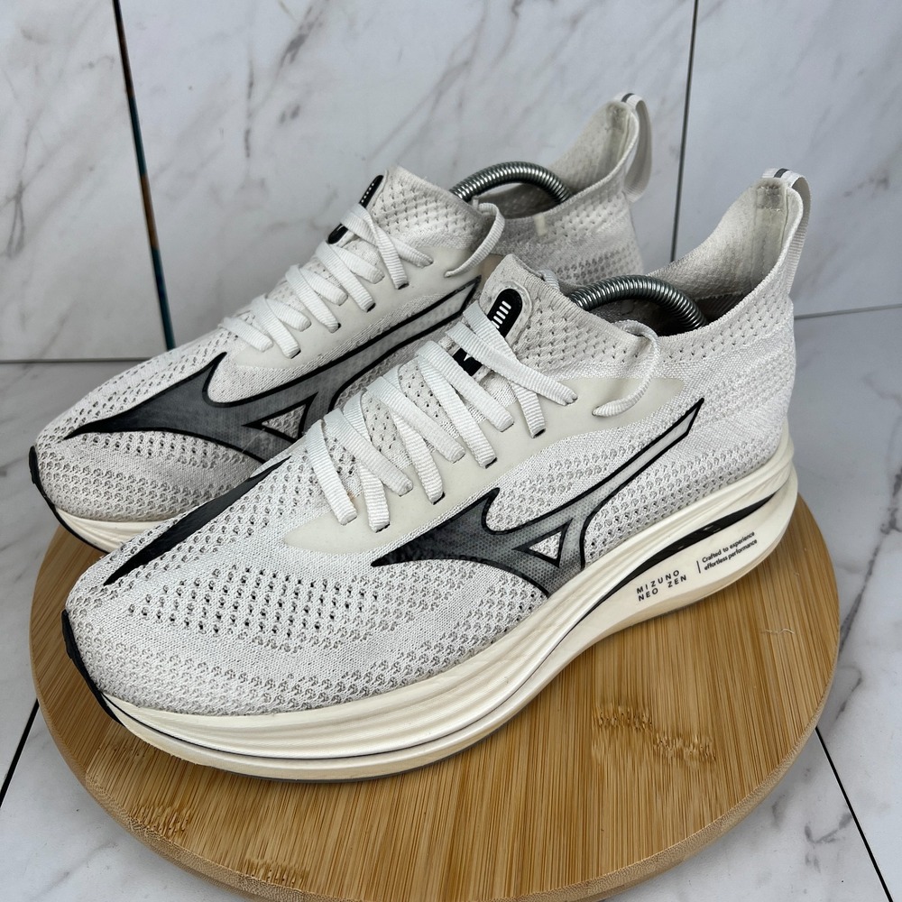 Mizuno Neo Zen Mens Size 10 Black White Running Walk Sneakers Shoes J1GC258600 - Picture 3 of 12